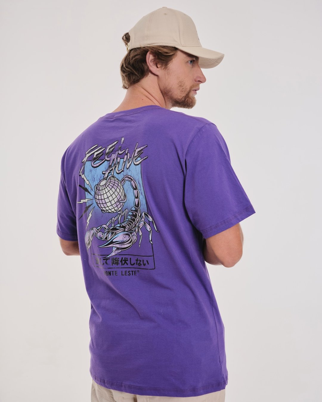 T-Shirt Regular Printed - Feel Alive Purple