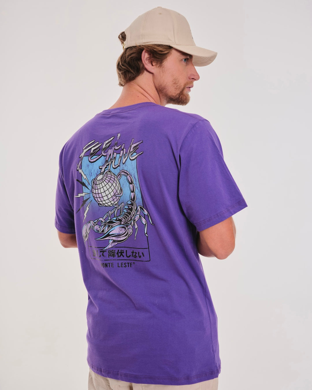 T-Shirt Regular Printed - Feel Alive Purple