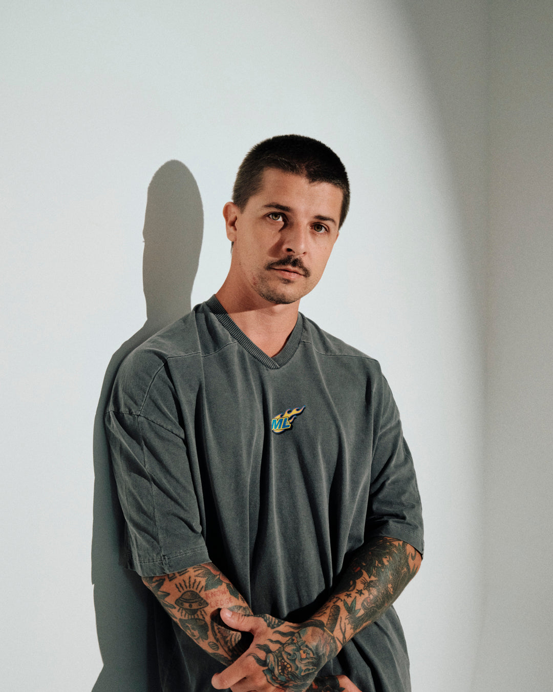 T-Shirt Jersey Oversized - Fuego Gray Washed