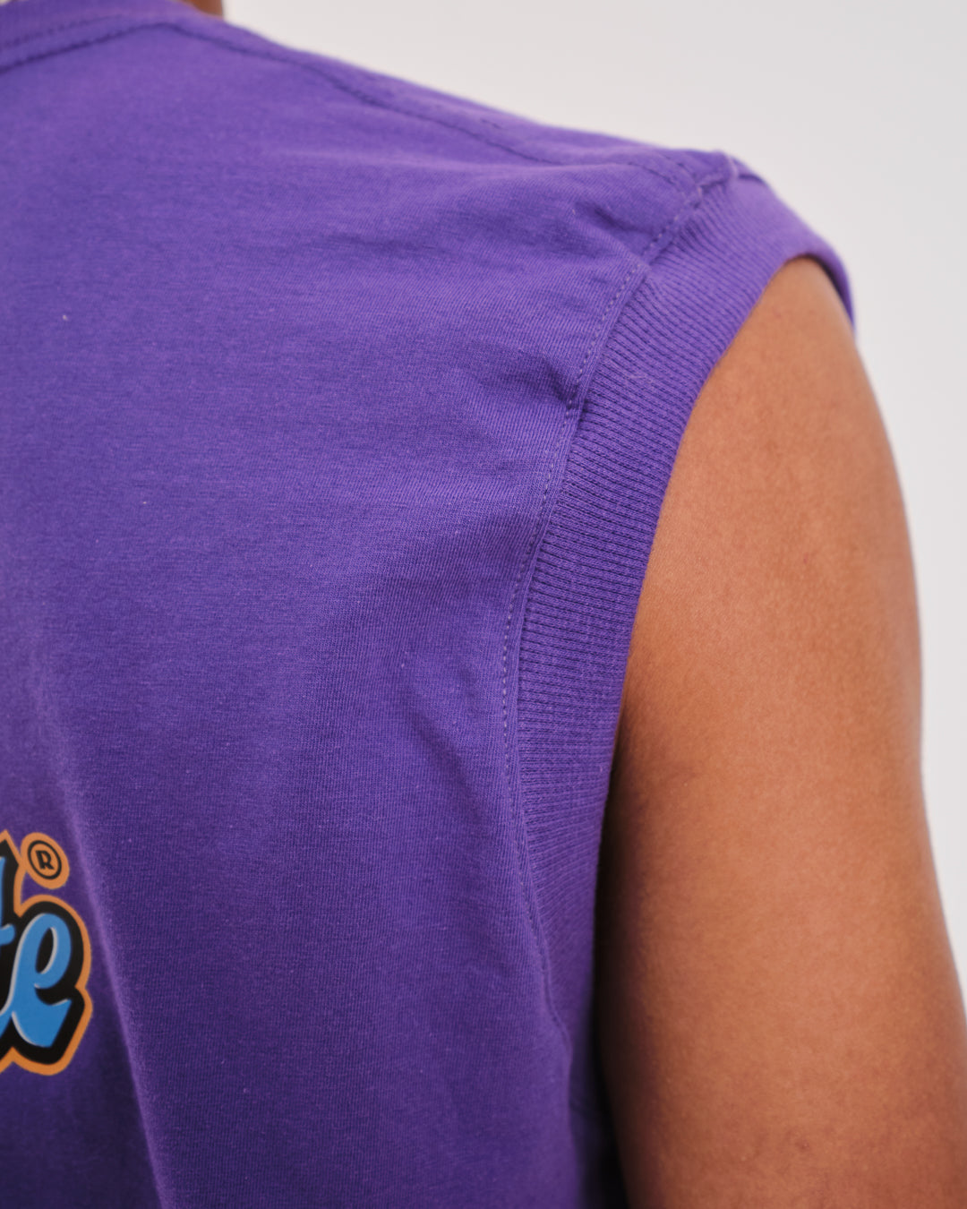 Tank Top Oversized Printed - 33 Purple