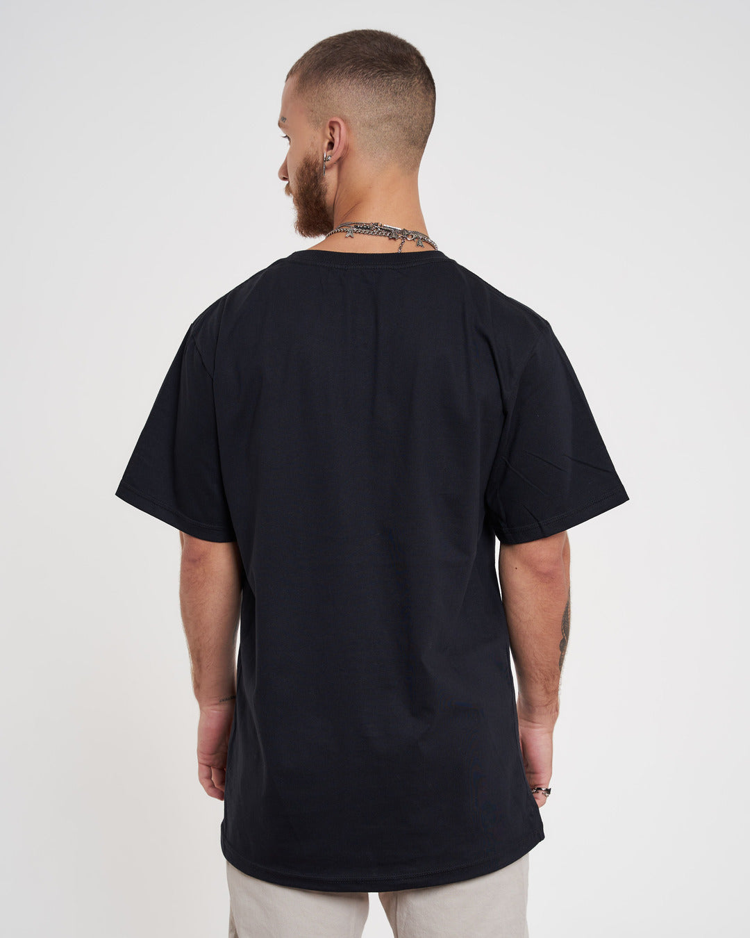 T-Shirt Regular Printed - Flag Fire Black