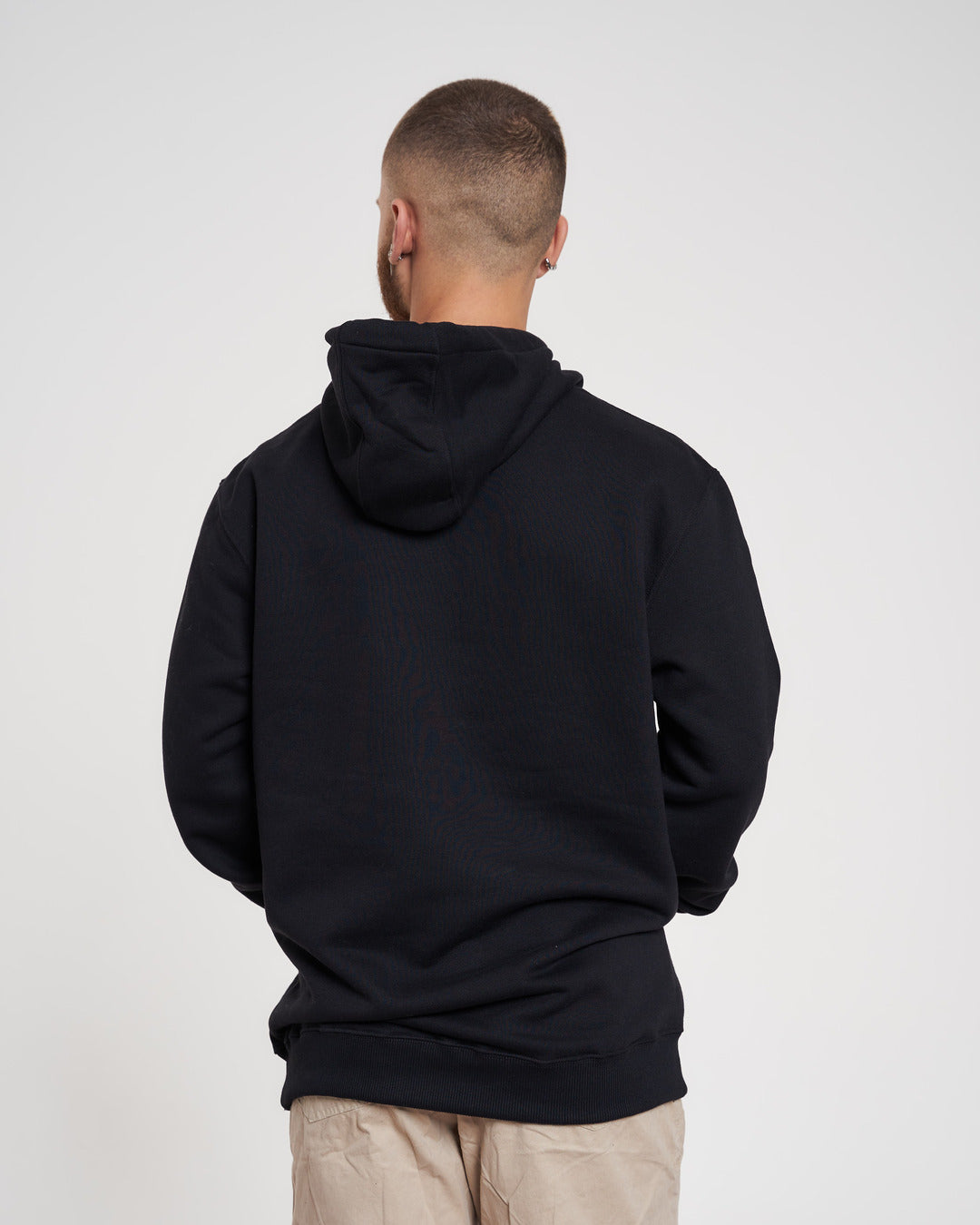Sweatshirt Kangaroo Hooded - Alien Black
