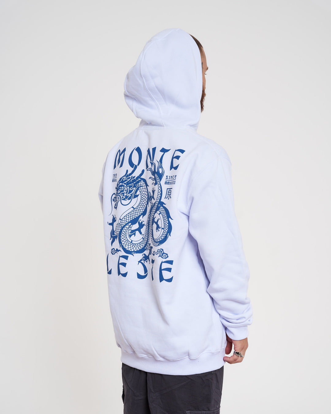 Sweatshirt Kangaroo Hooded - China White