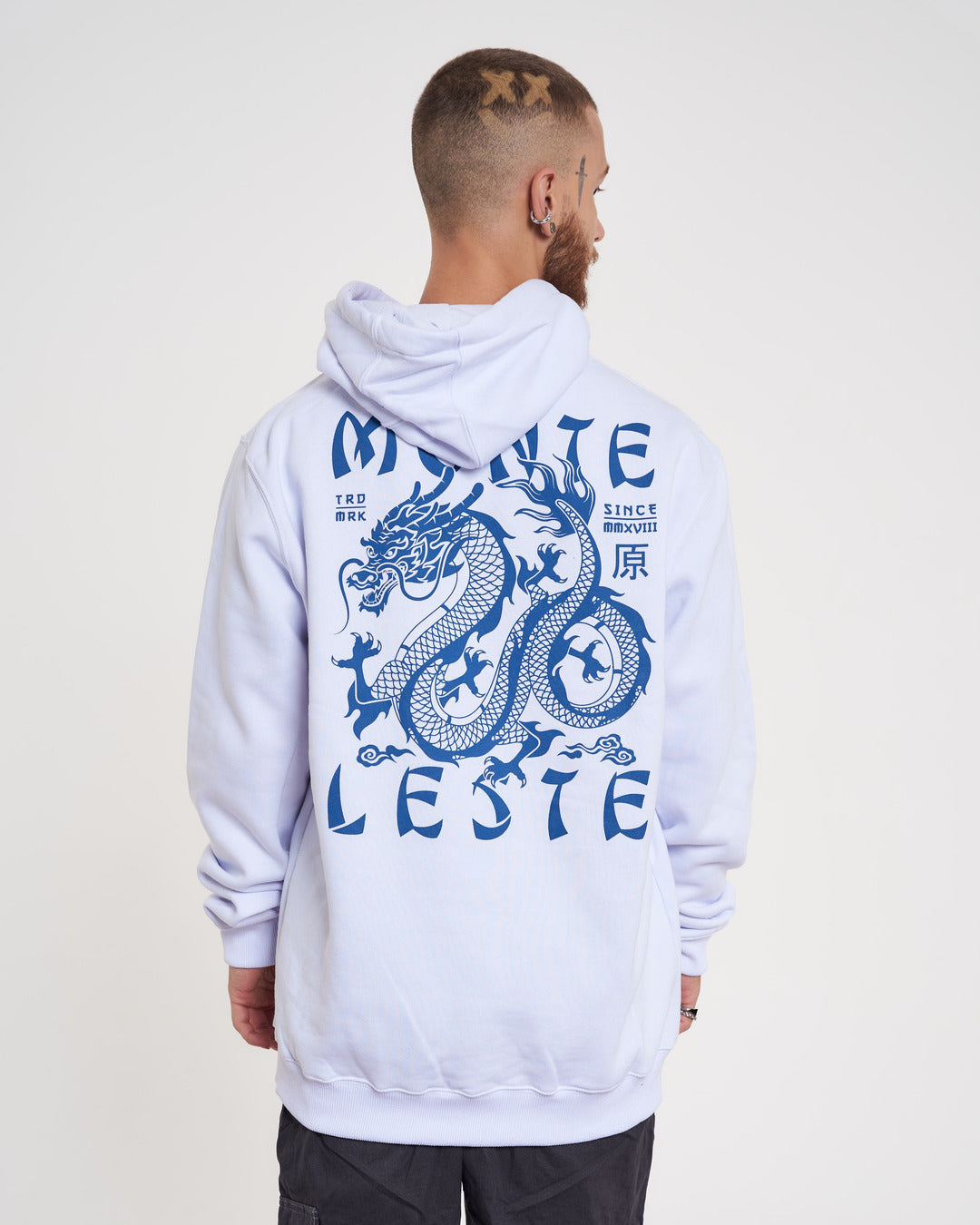 Sweatshirt Kangaroo Hooded - China White