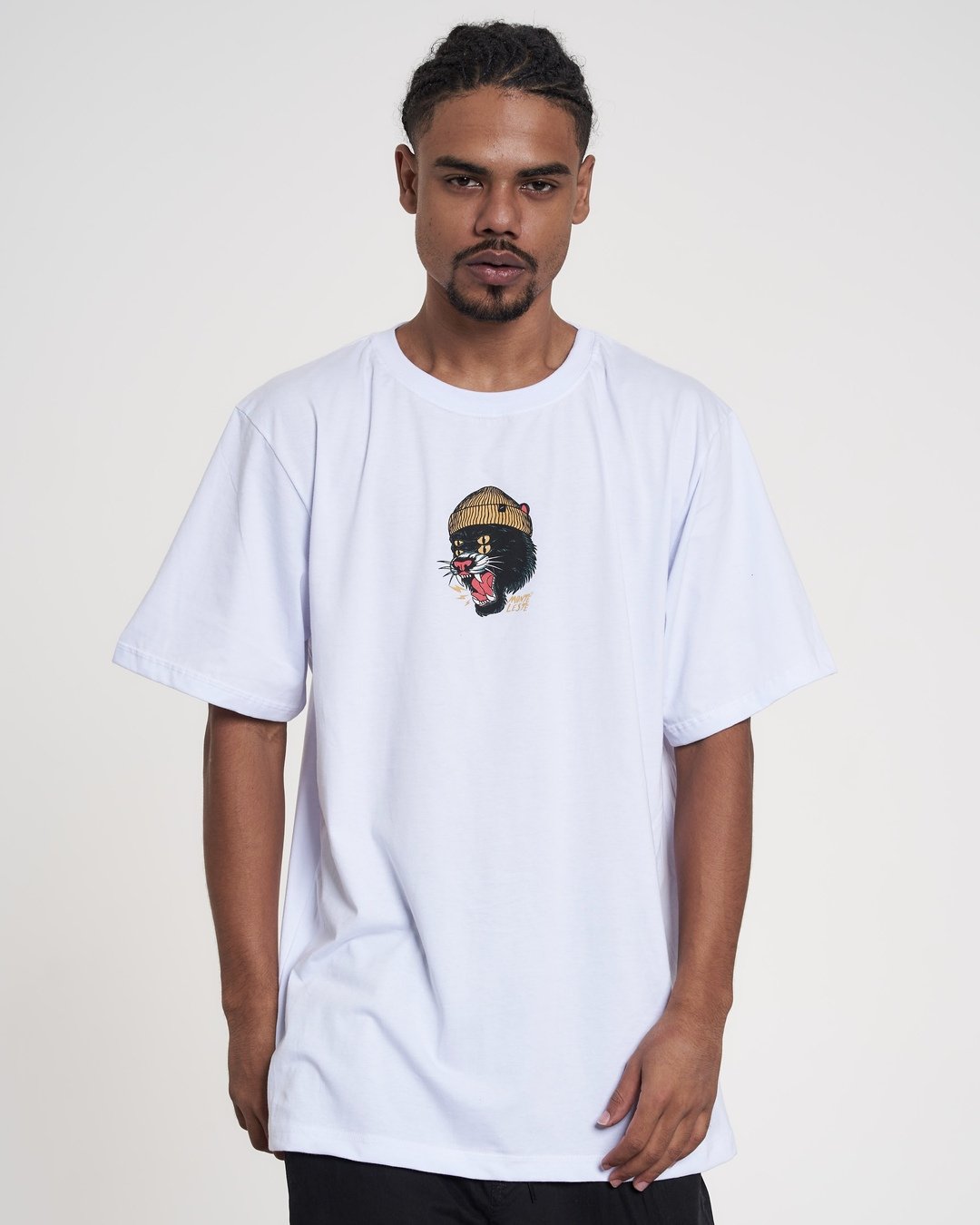 T-Shirt Regular Printed - Panther White