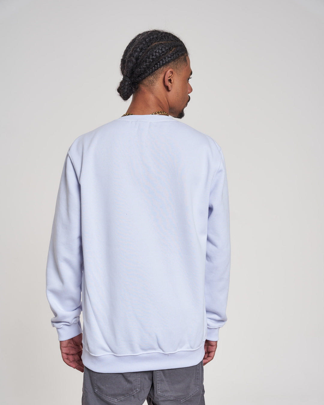 Pullover Sweatshirt Crew Neck - Panther White