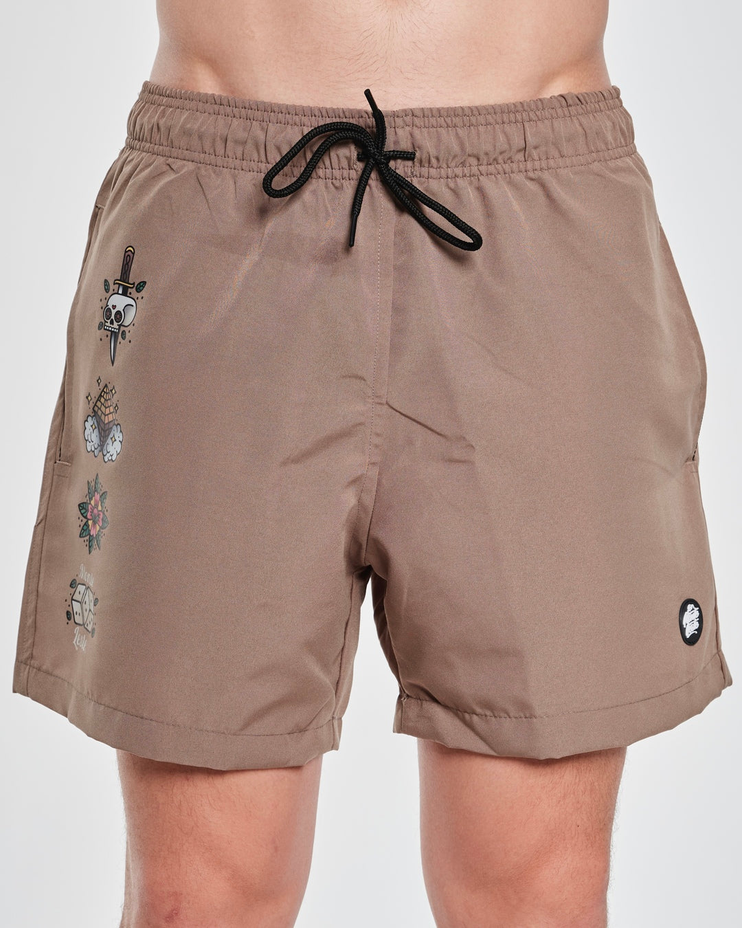 Shorts Water Wave - Skull Kaki