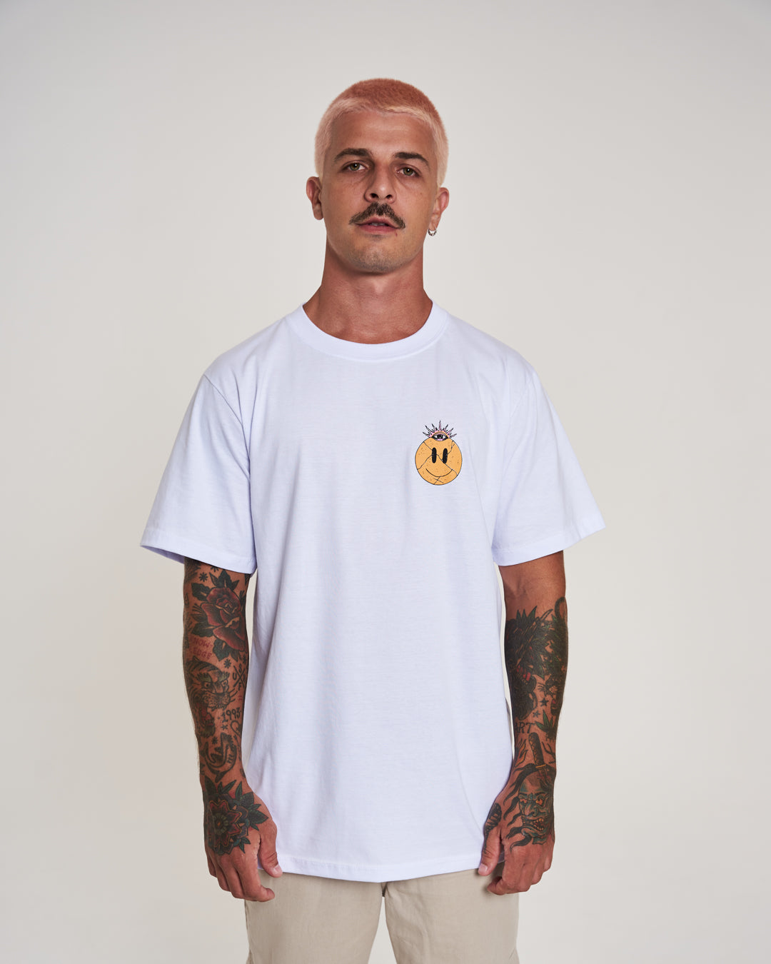 T-Shirt Regular Printed - Feelings White
