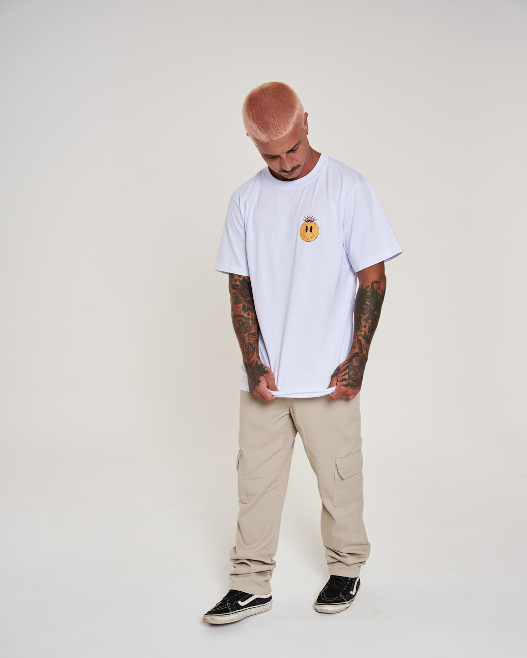 T-Shirt Regular Printed - Feelings White