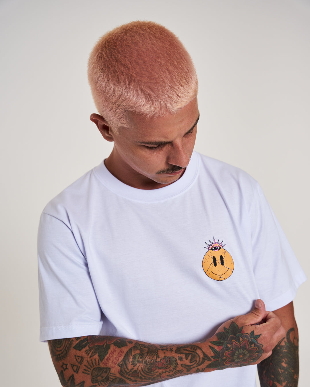 T-Shirt Regular Printed - Feelings White