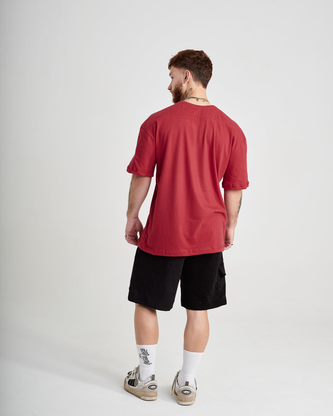 T-Shirt Jersey Oversized - ML Red