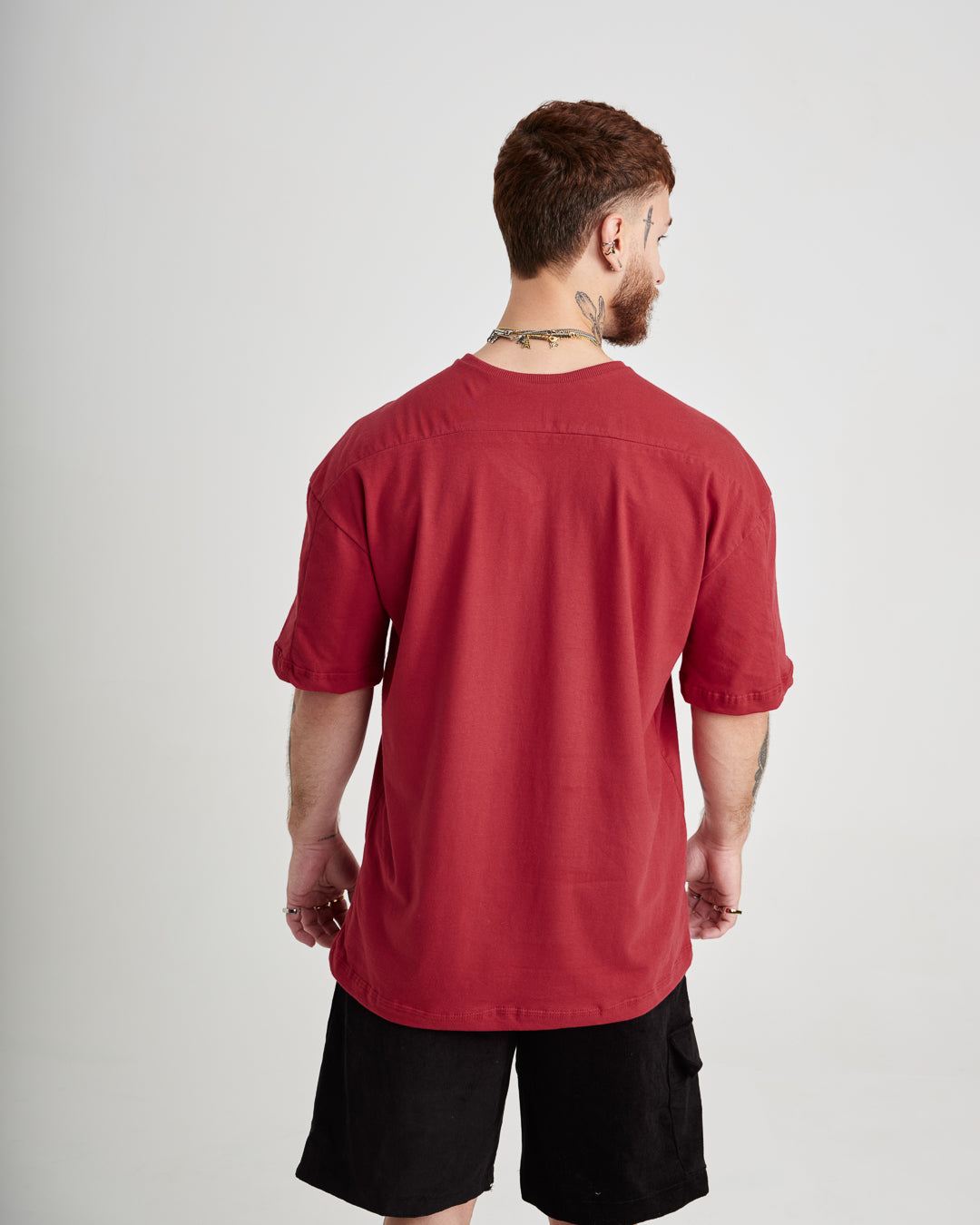 T-Shirt Jersey Oversized - ML Red