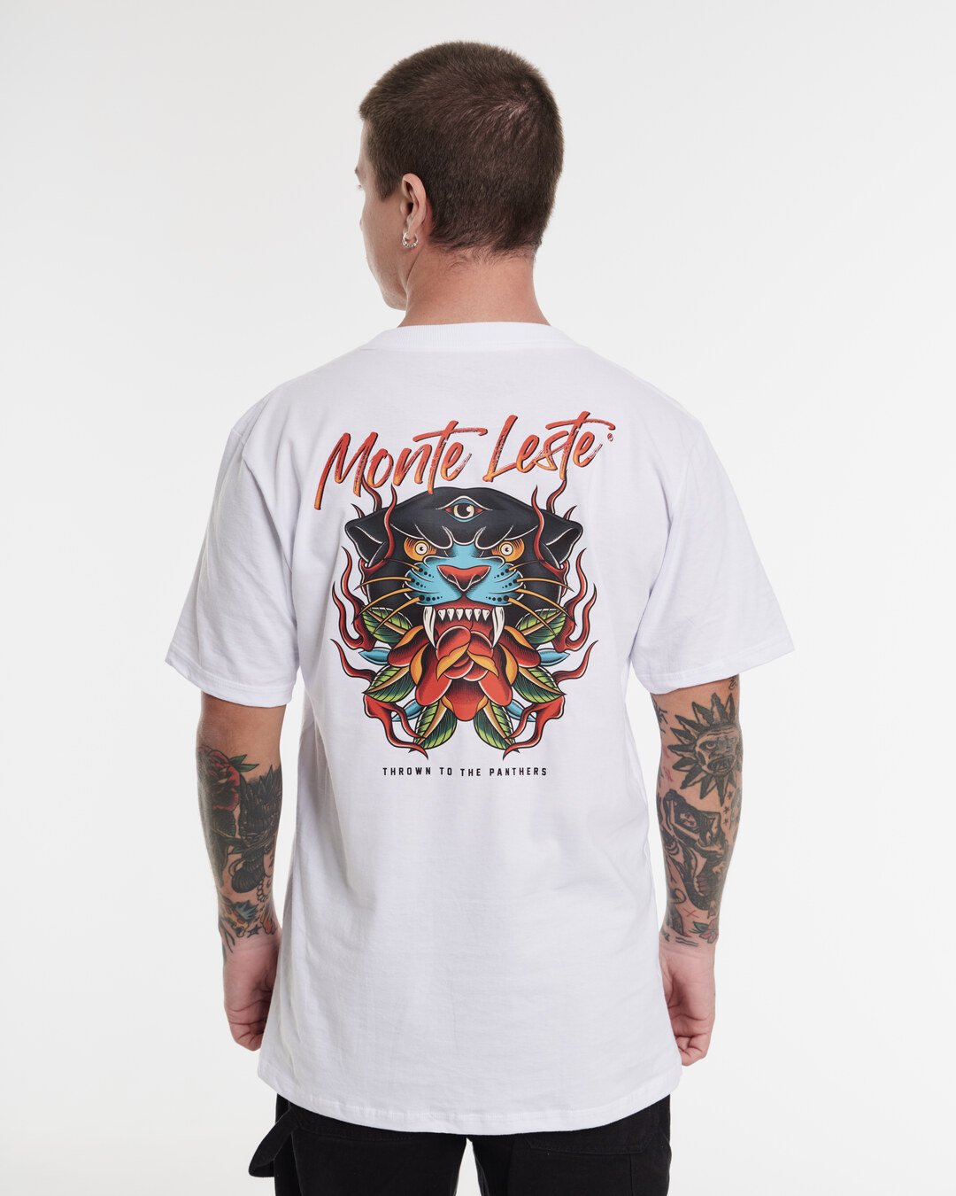 T-Shirt Regular Printed - Thrown White