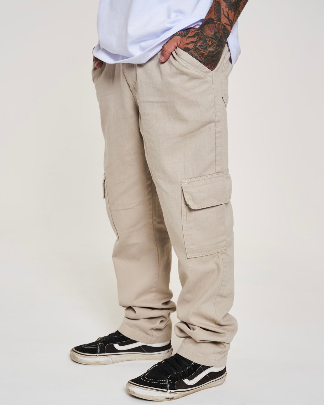 Cargo Twill Pants - Sand