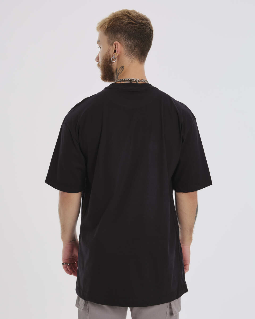 T-Shirt Oversized Printed RazA£o - Black