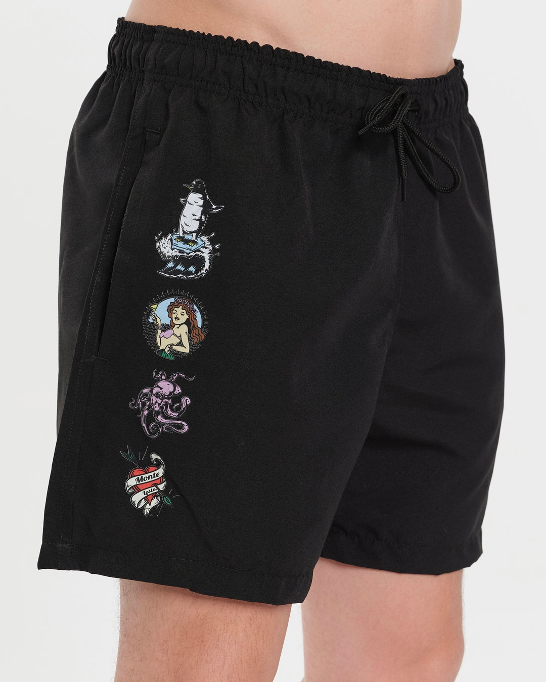 Shorts Water Wave - Hawaii Black