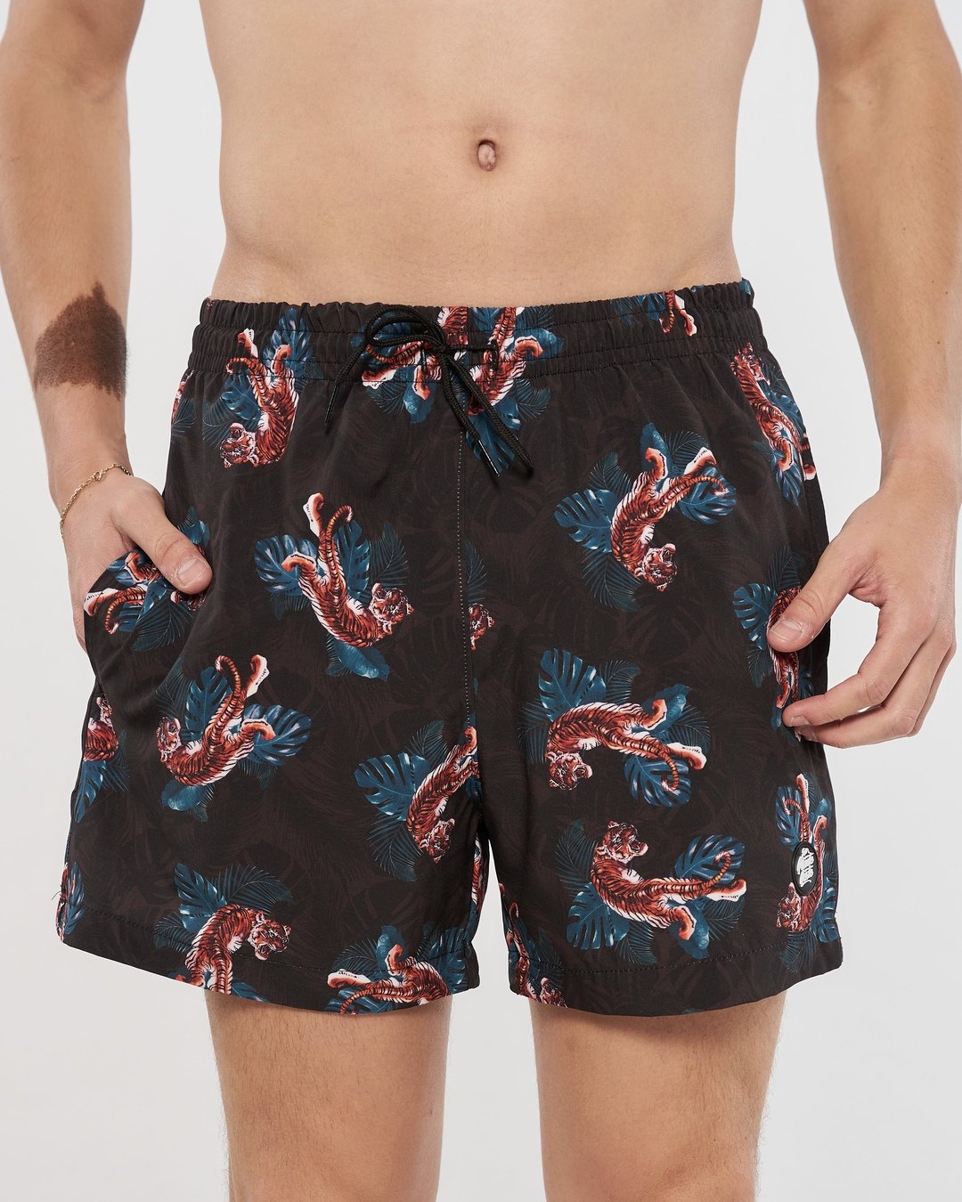 Shorts Water Elastic Printed - Tiger