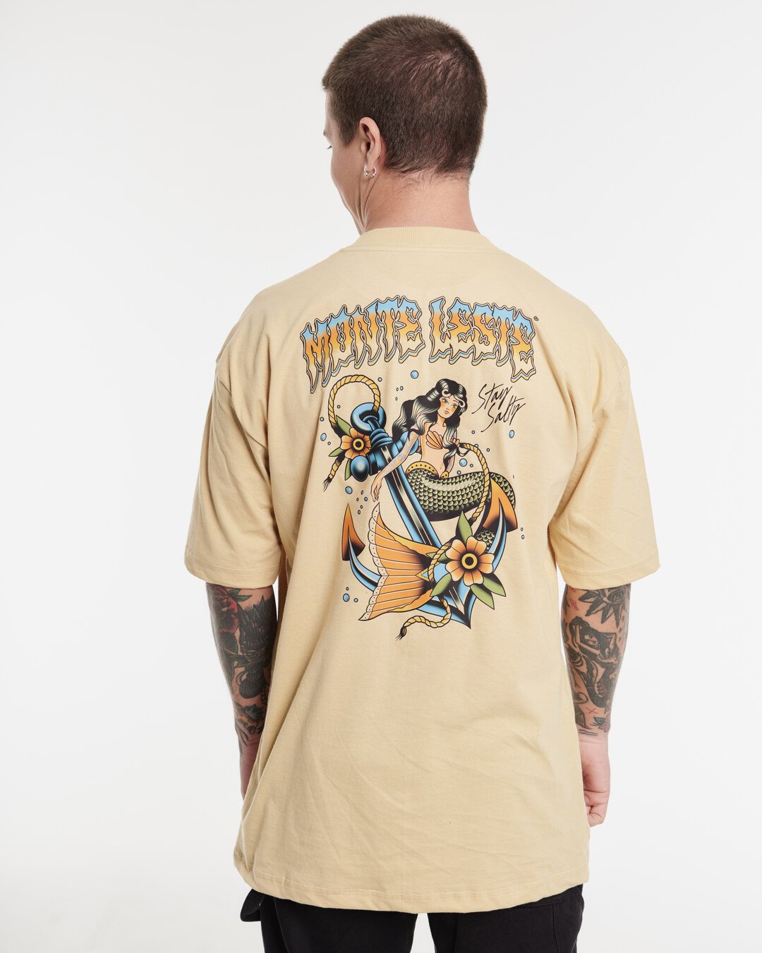 T-Shirt Oversized Printed Maid - Sand