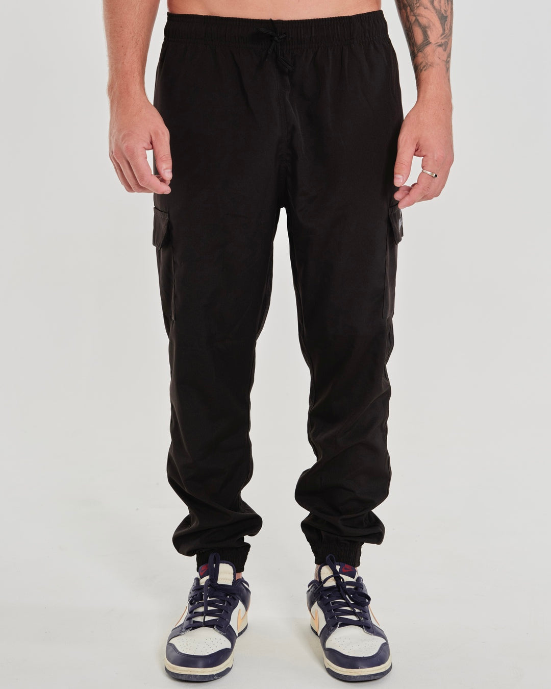 Pants Cargo Elastic - Black