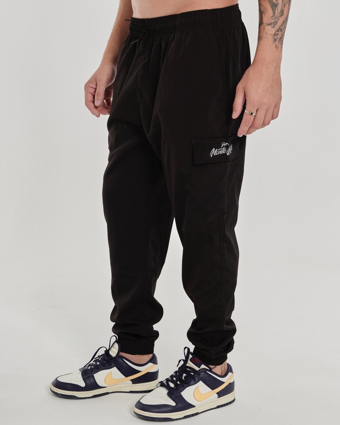 Pants Cargo Elastic - Black