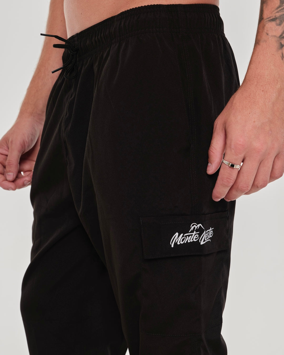 Pants Cargo Elastic - Black