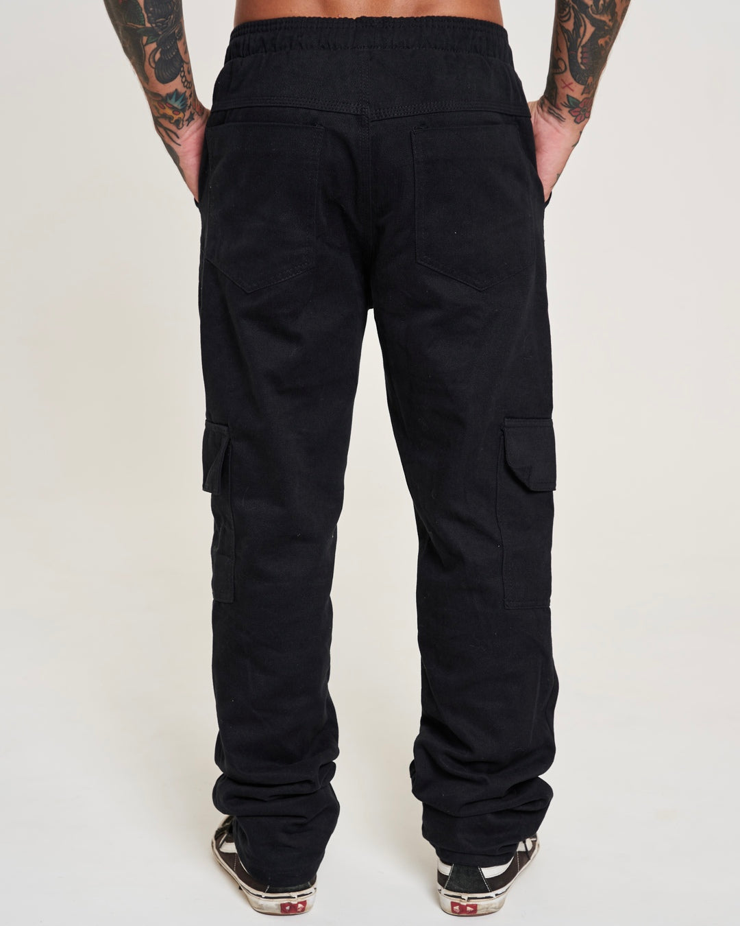 Cargo Twill Pants - Black