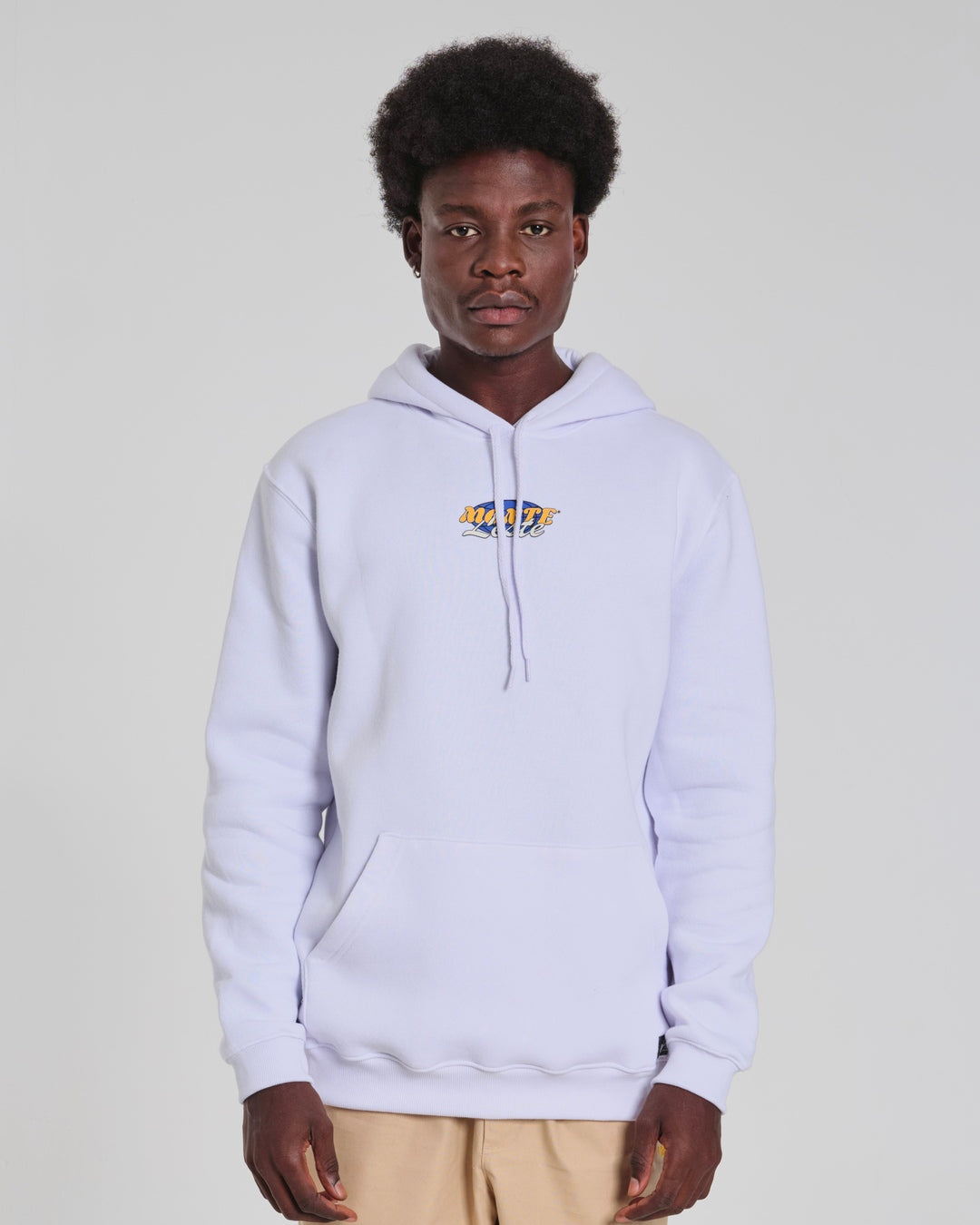 Sweatshirt Kangaroo Hooded - Worldwide White