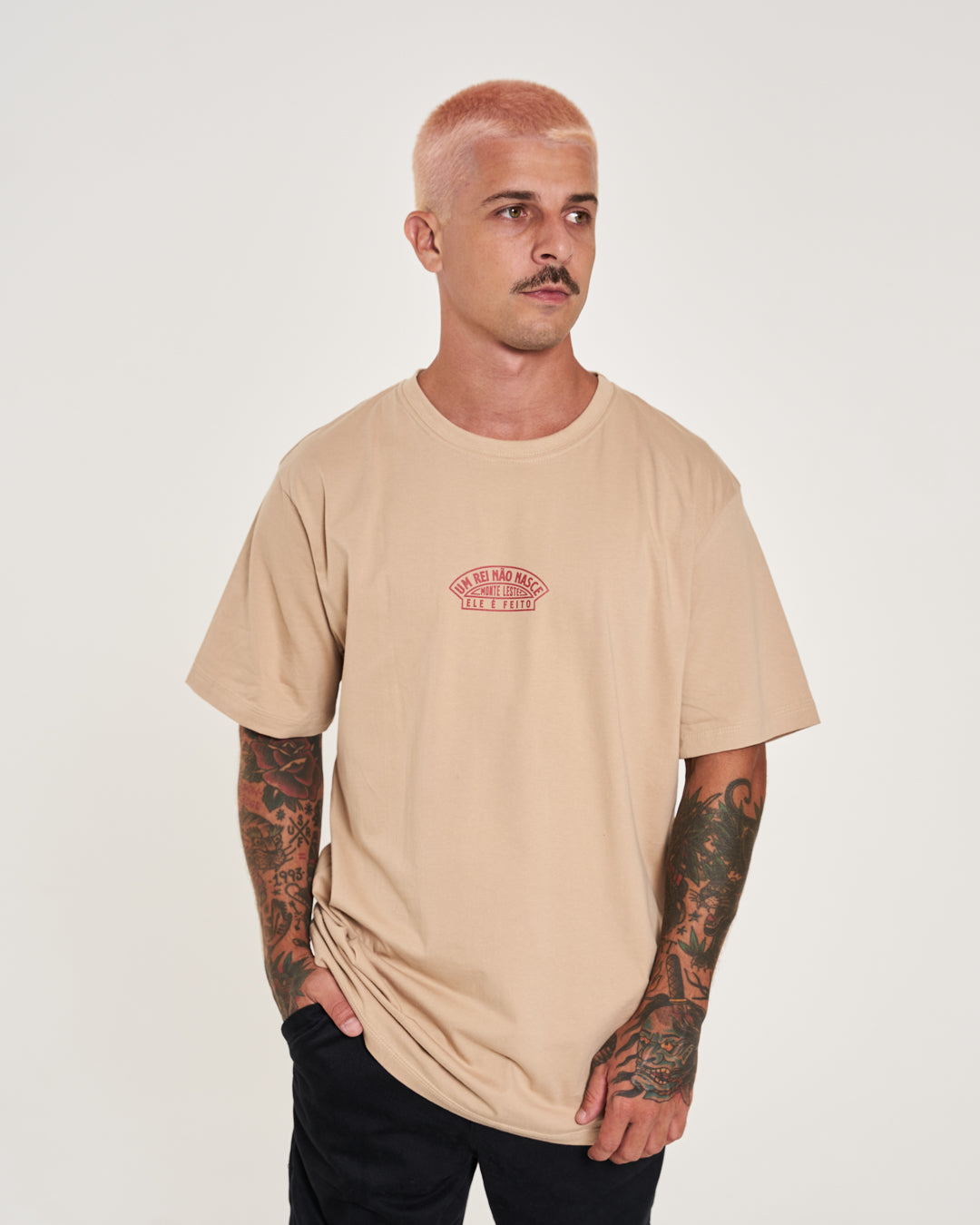 T-Shirt Regular Printed - Lion Sand
