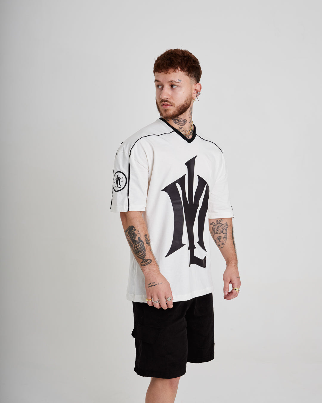 T-Shirt Jersey Oversized - ML Off White