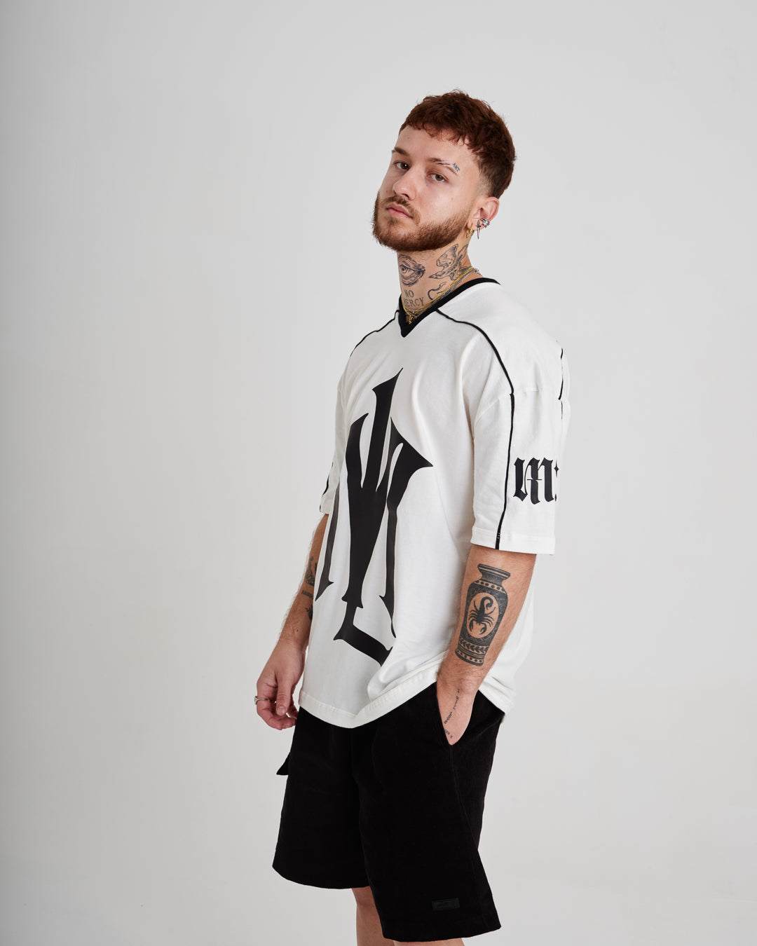 T-Shirt Jersey Oversized - ML Off White