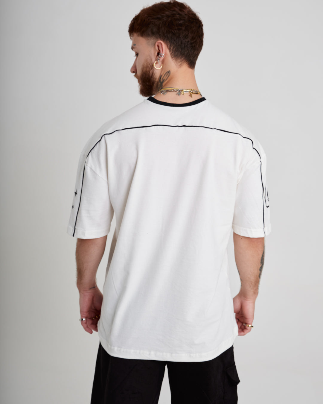 T-Shirt Jersey Oversized - ML Off White