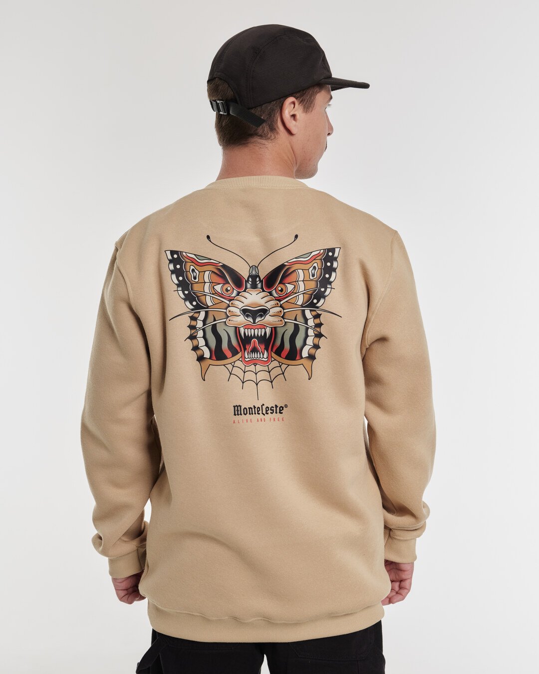 Pullover Sweatshirt Crew Neck - Alive Sand