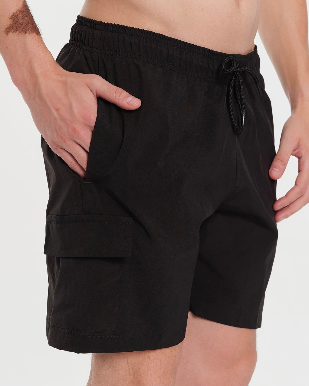 Shorts Cargo Elastic - Black
