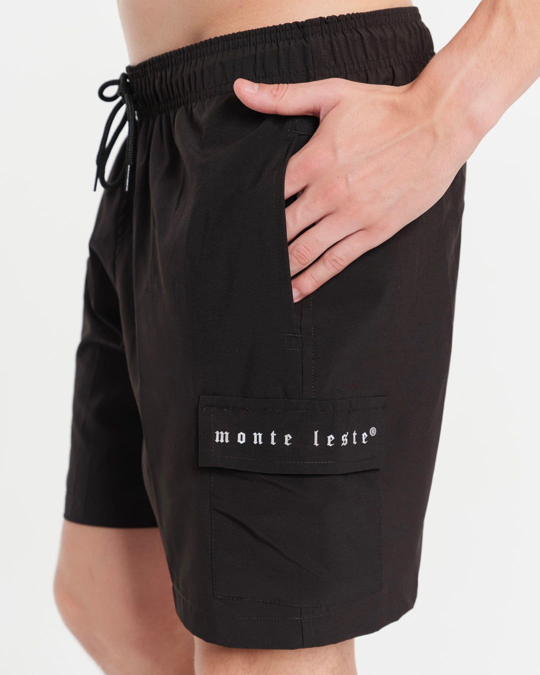 Shorts Cargo Elastic - Black