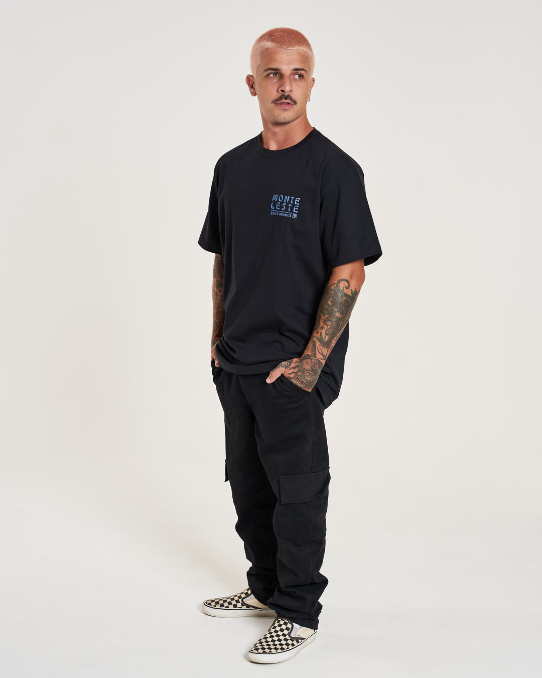 T-Shirt Regular Printed - China Black
