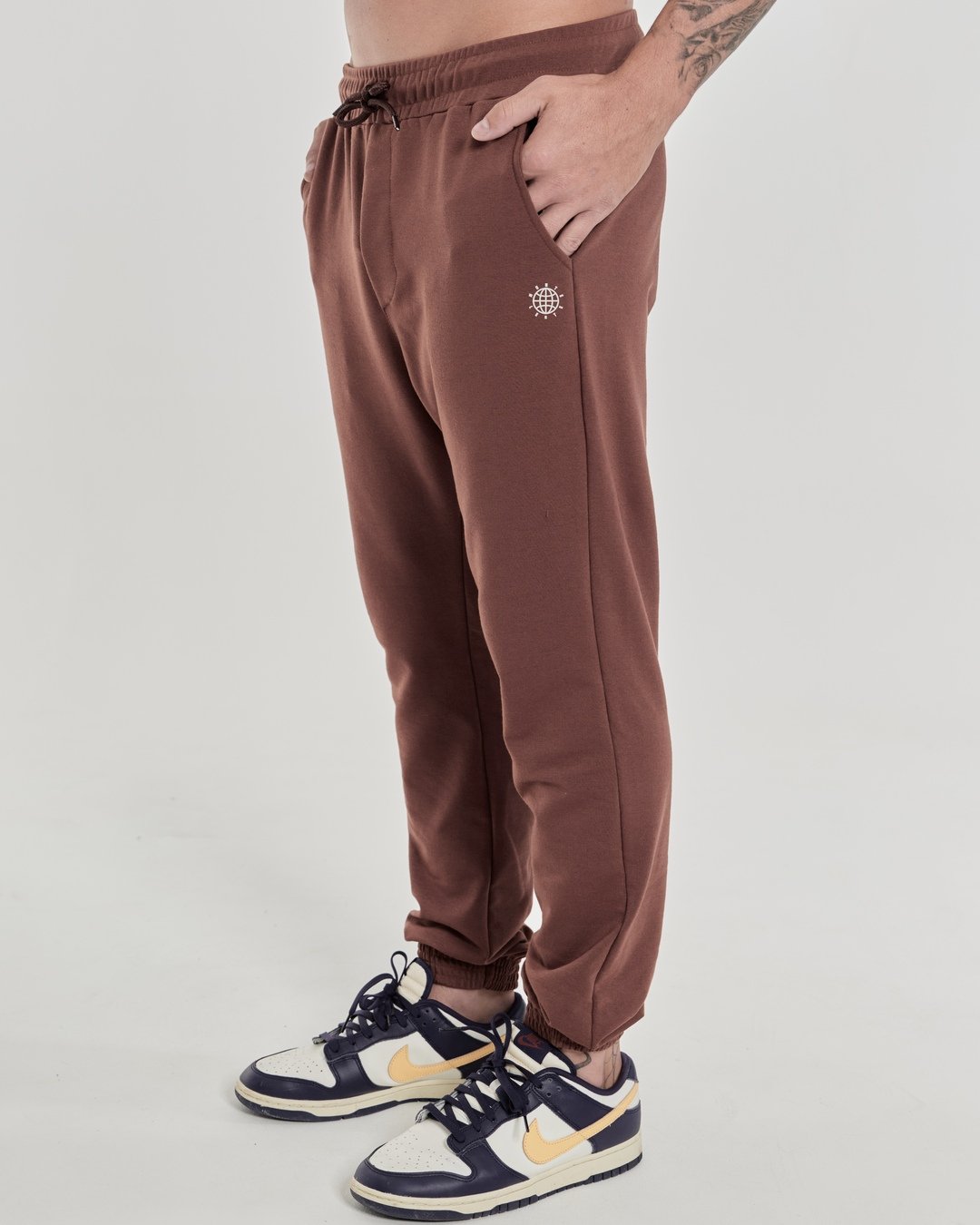 Pants de Sweatshirt Elastic - Brown