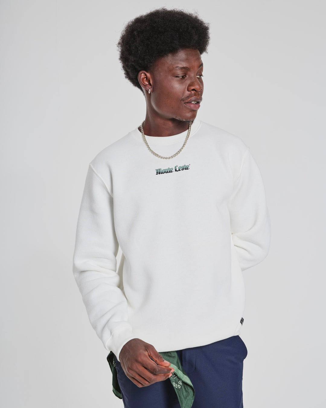 Pullover Sweatshirt Crew Neck - Courage Off White
