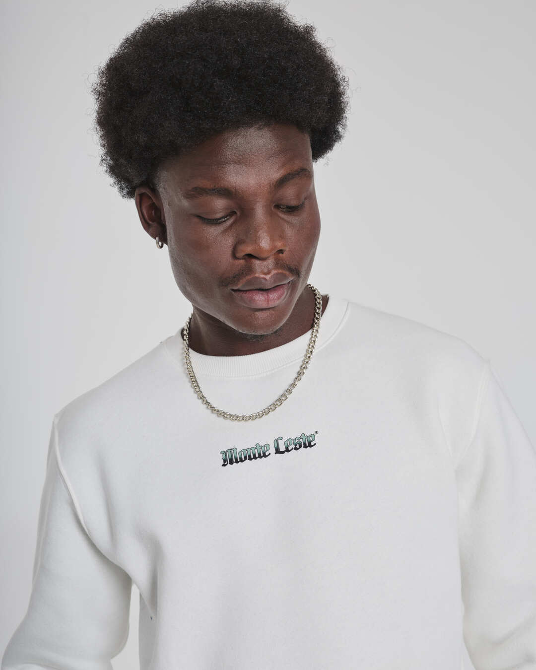 Pullover Sweatshirt Crew Neck - Courage Off White