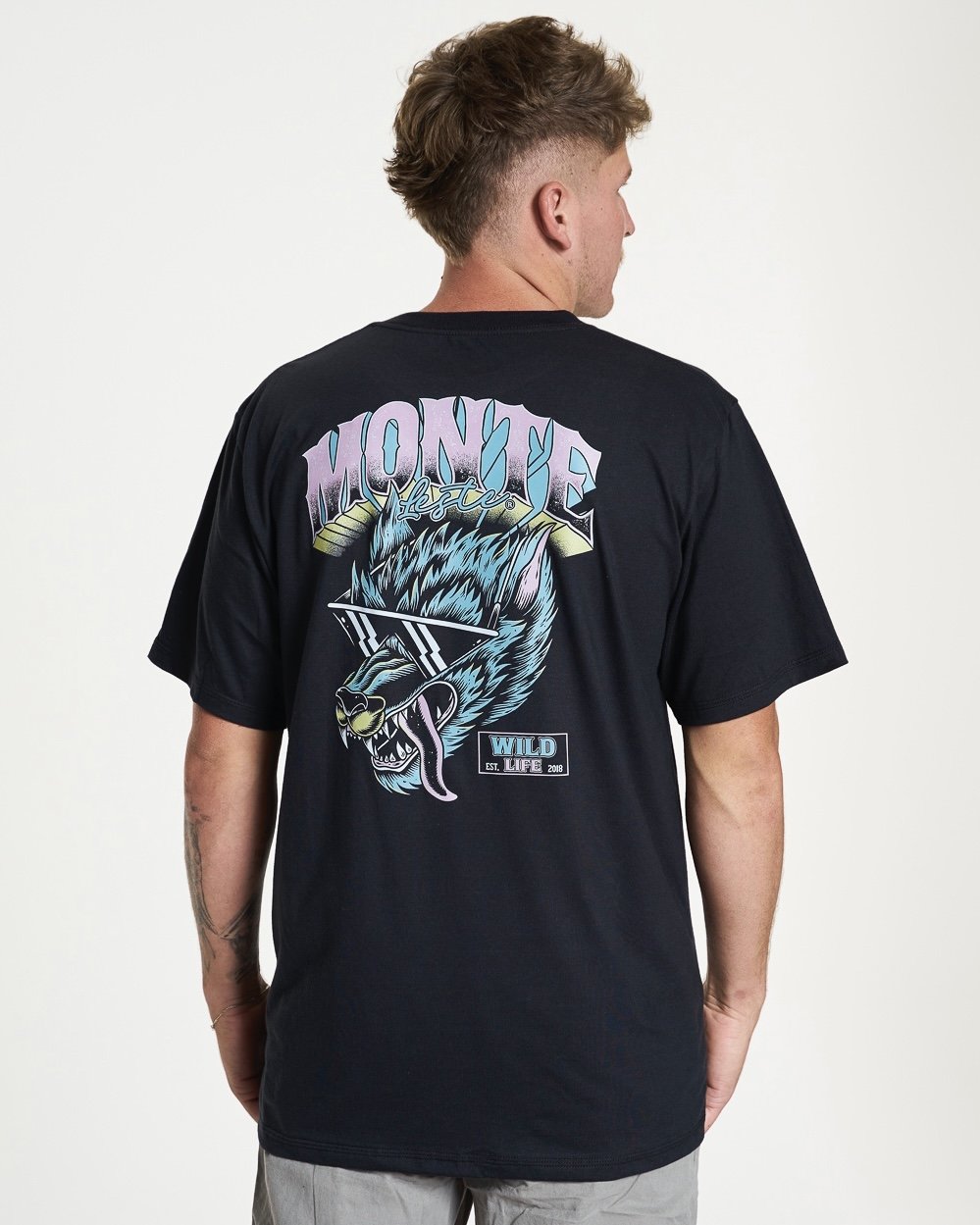 Printed Regular T-Shirt - Glasses Black