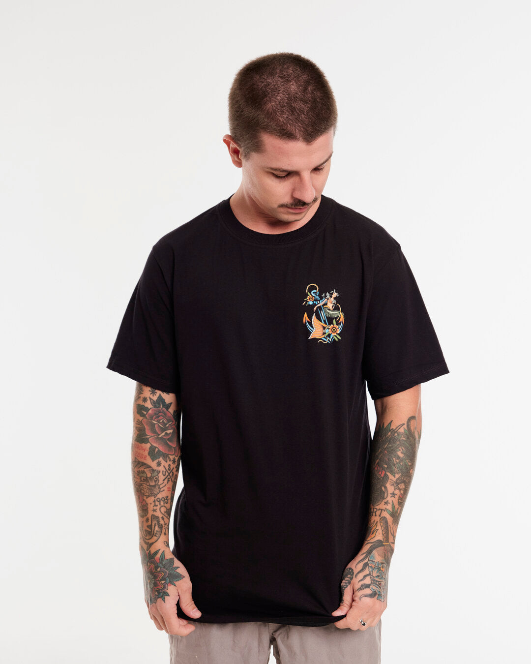 T-Shirt Regular Printed - Maid Black