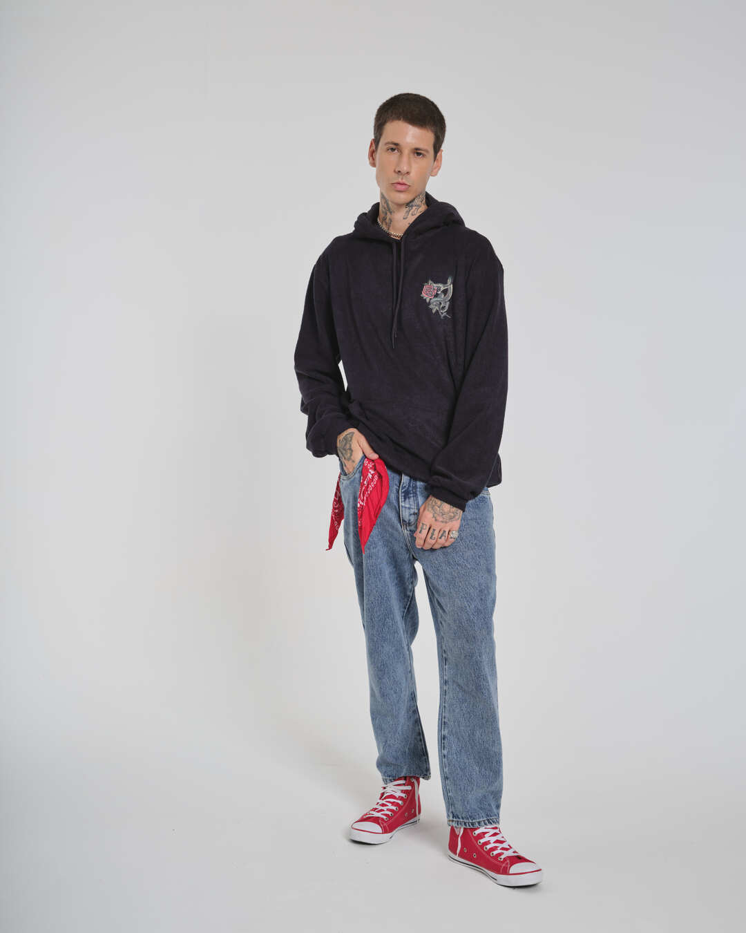 Sweatshirt Kangaroo Sierra - Kai Black