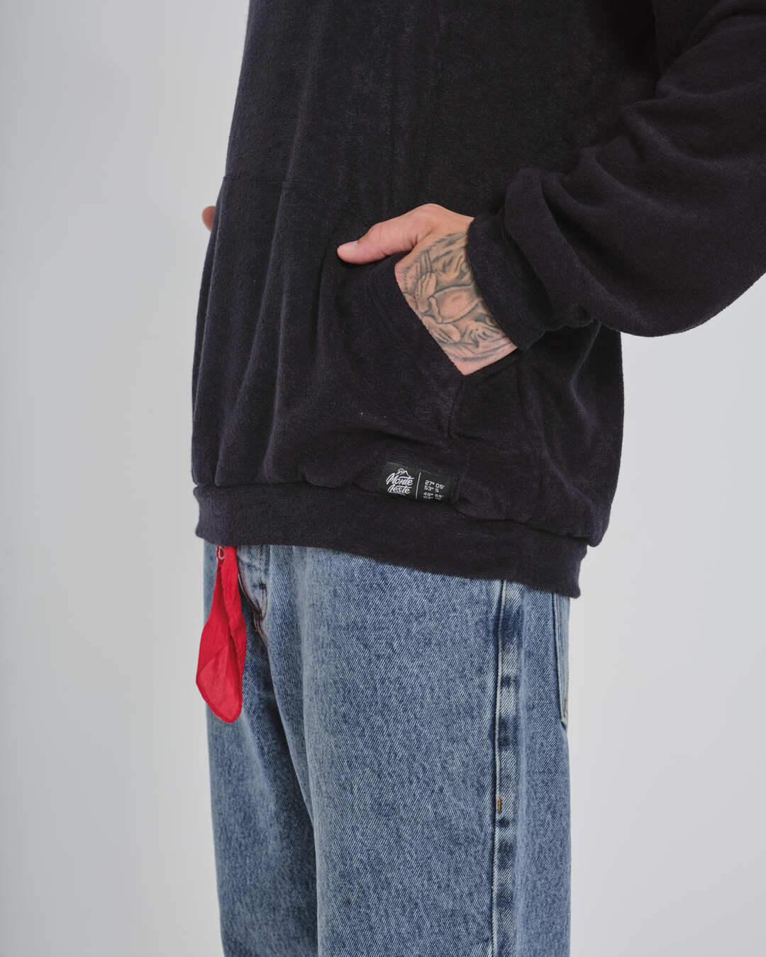 Sweatshirt Kangaroo Sierra - Kai Black