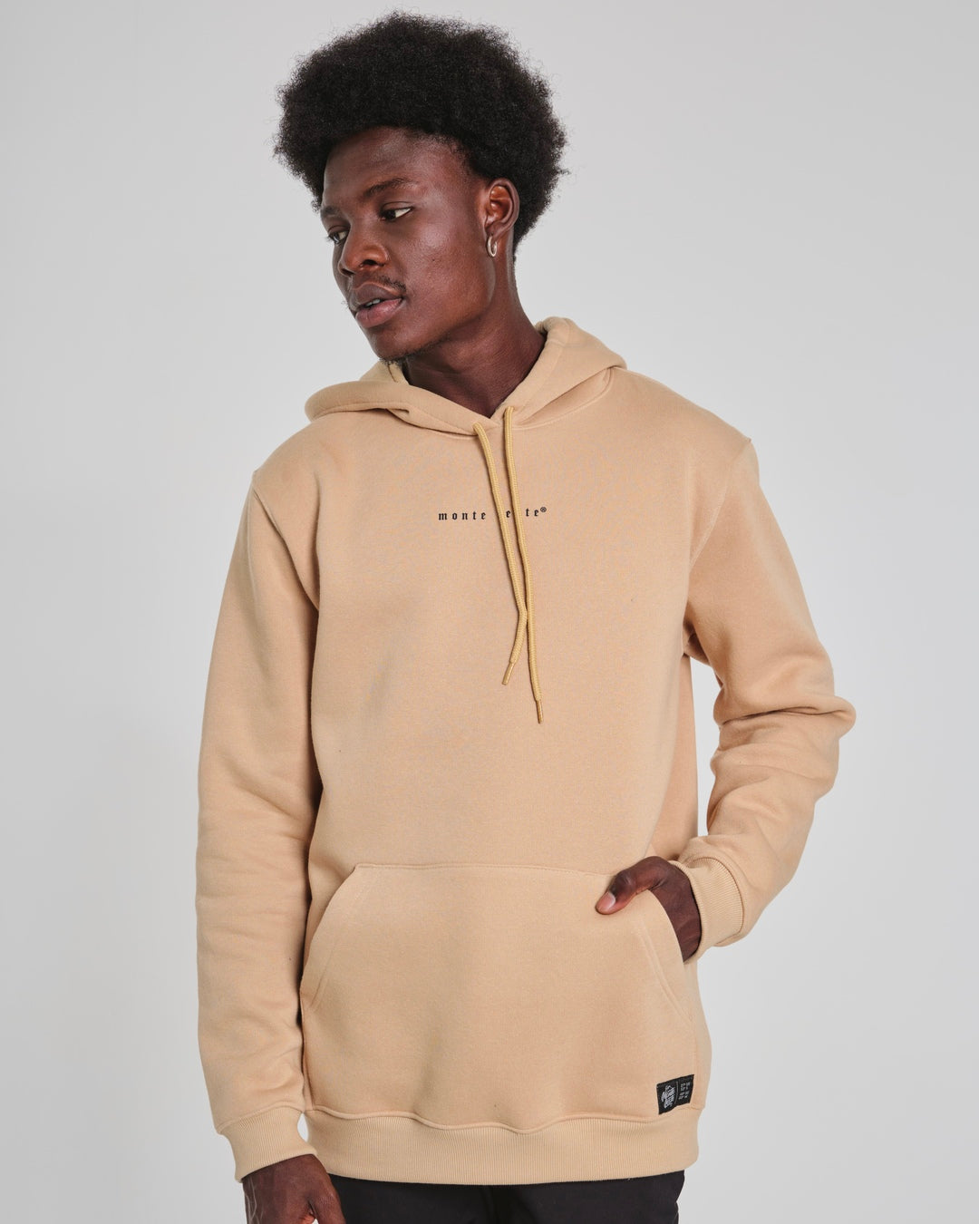 Sweatshirt Kangaroo Hooded - ML Sand