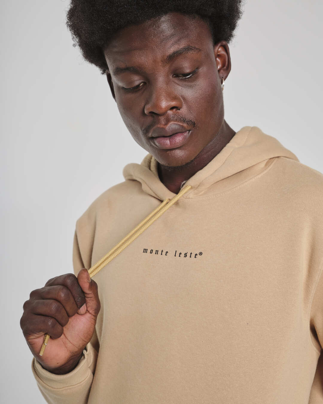 Sweatshirt Kangaroo Hooded - ML Sand