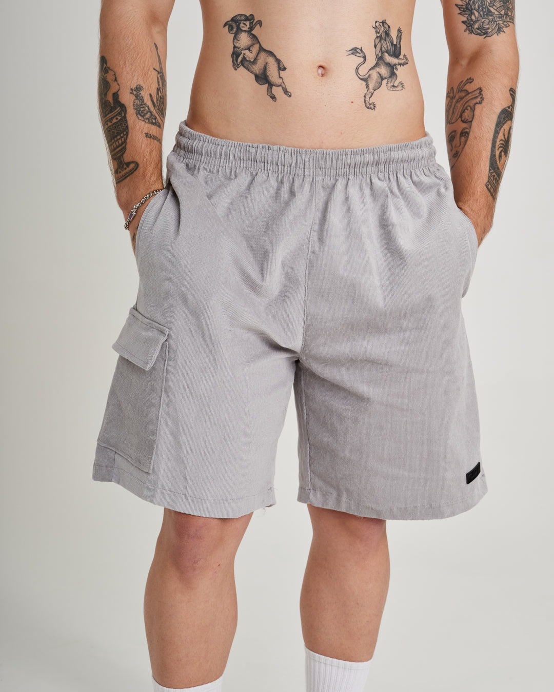 Shorts Corduroy Cargo - Nardo