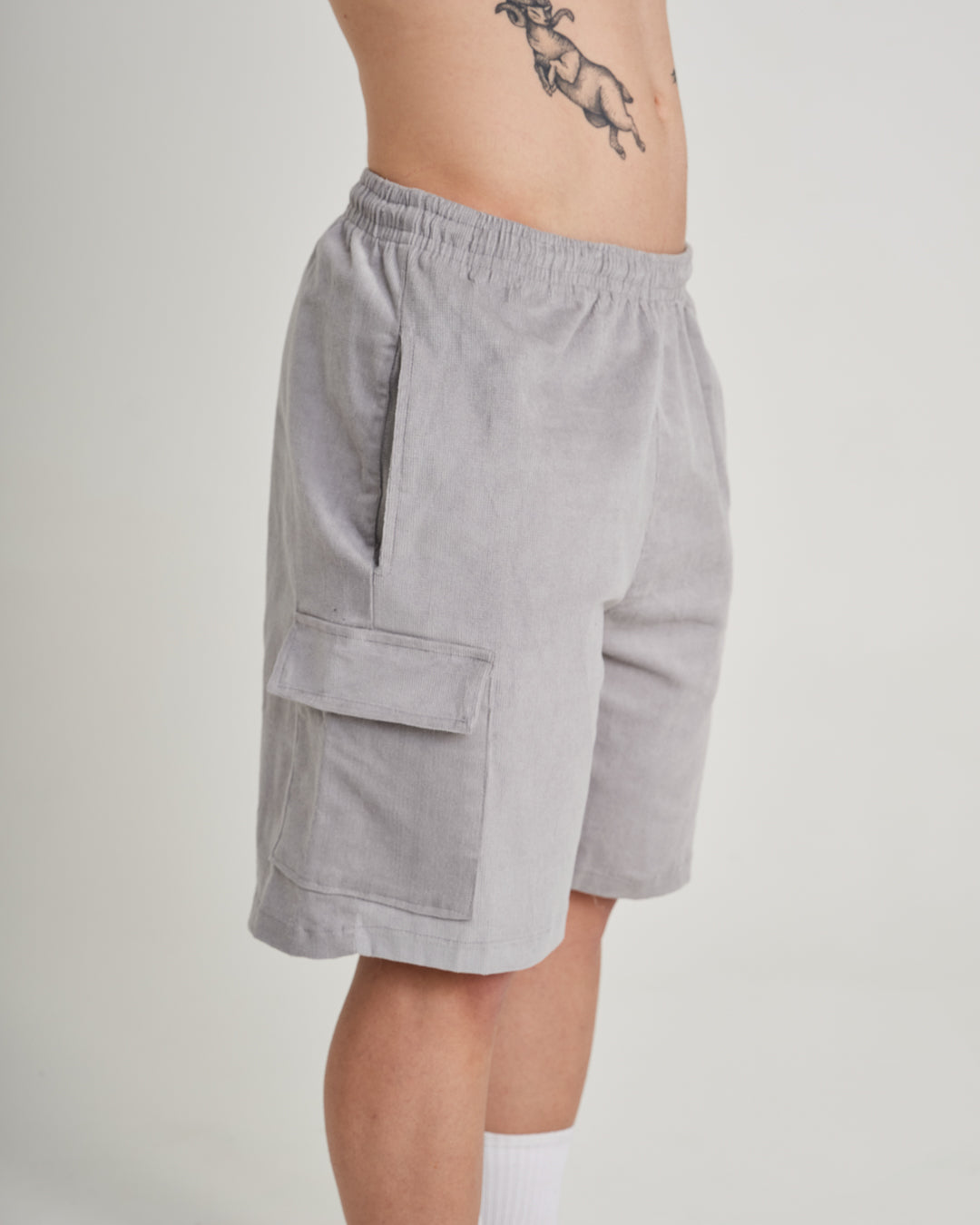 Shorts Corduroy Cargo - Nardo