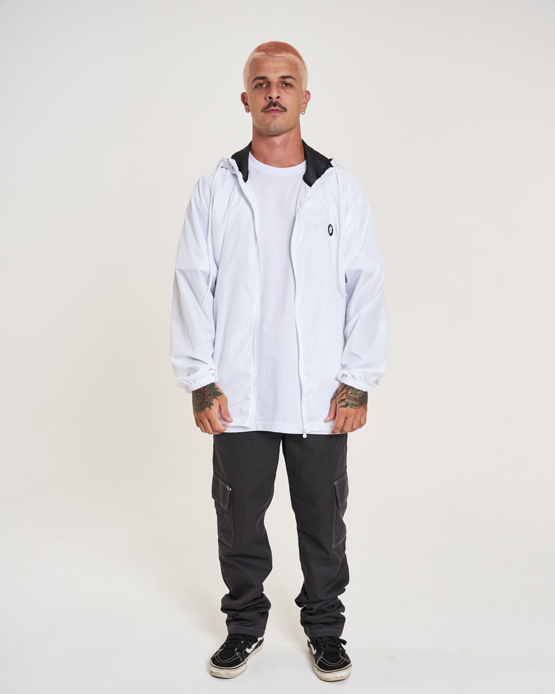 Jacket Windbreaker Soft Waterproof - White