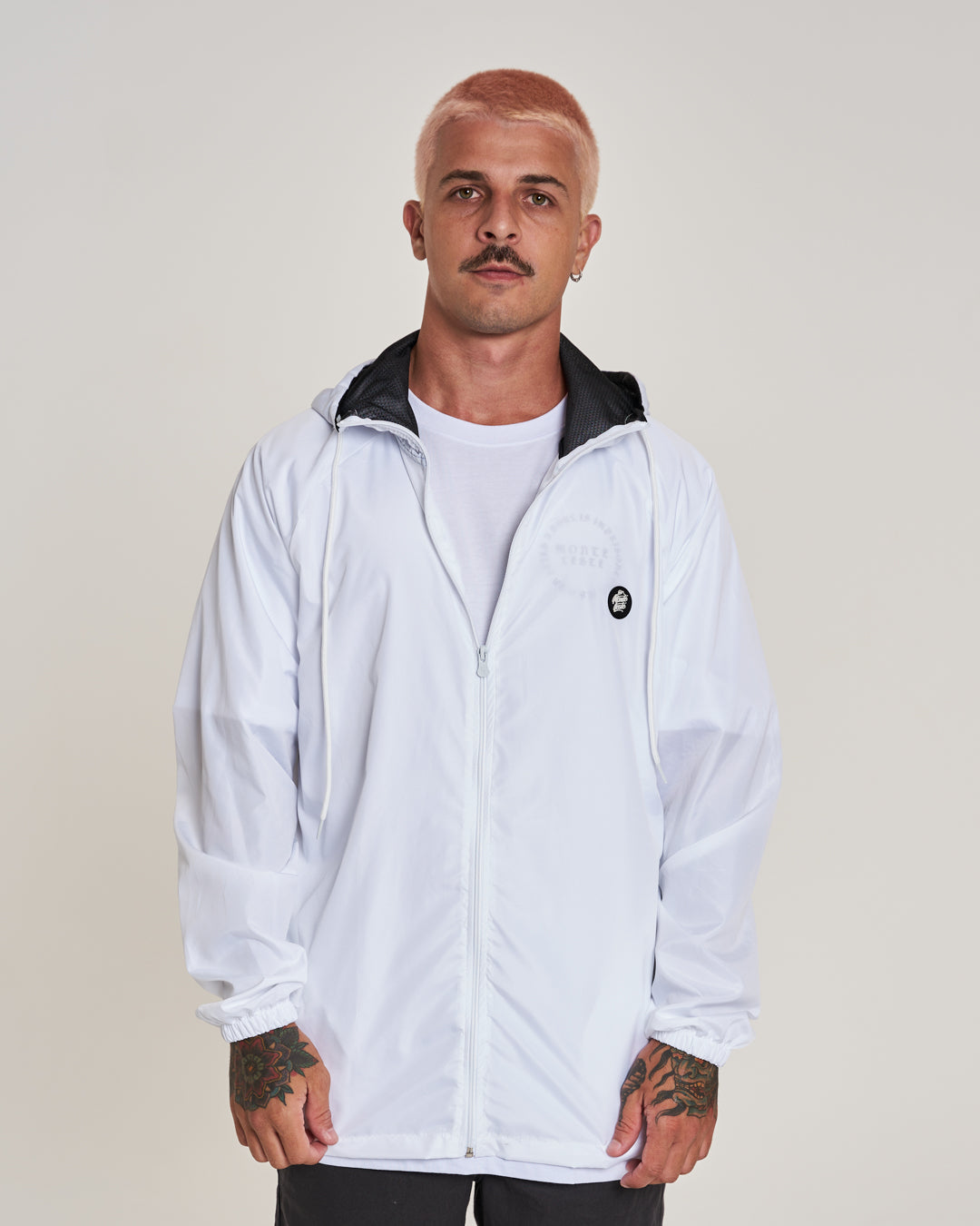 Jacket Windbreaker Soft Waterproof - White