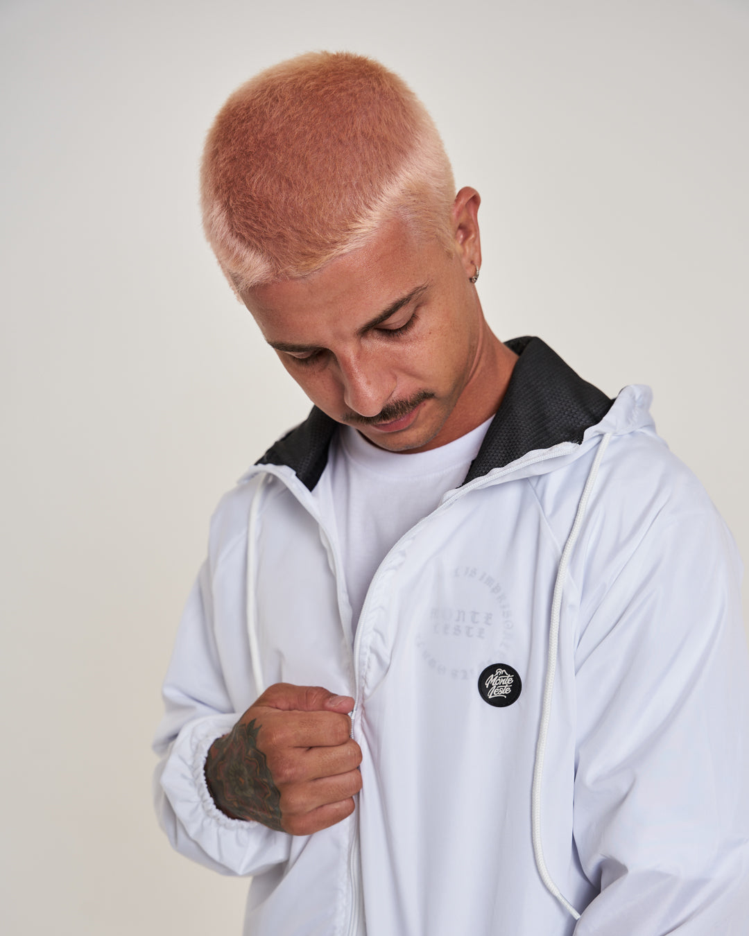 Jacket Windbreaker Soft Waterproof - White