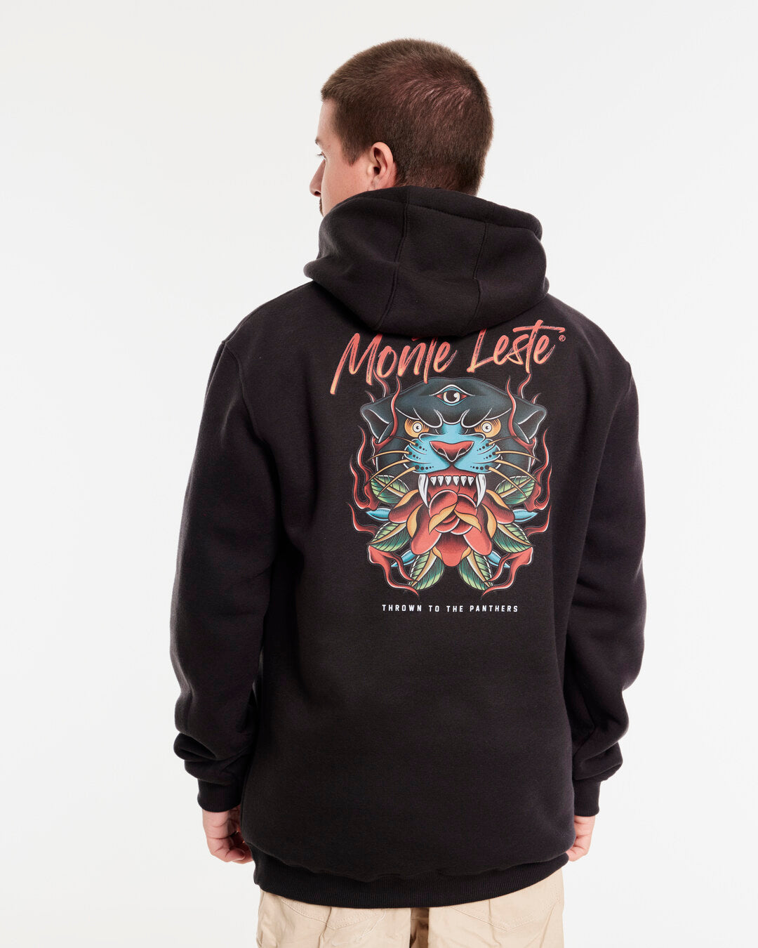 Sweatshirt Kangaroo Hooded - Thrown Black